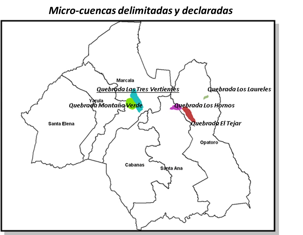 Micro cuencas delimitadas